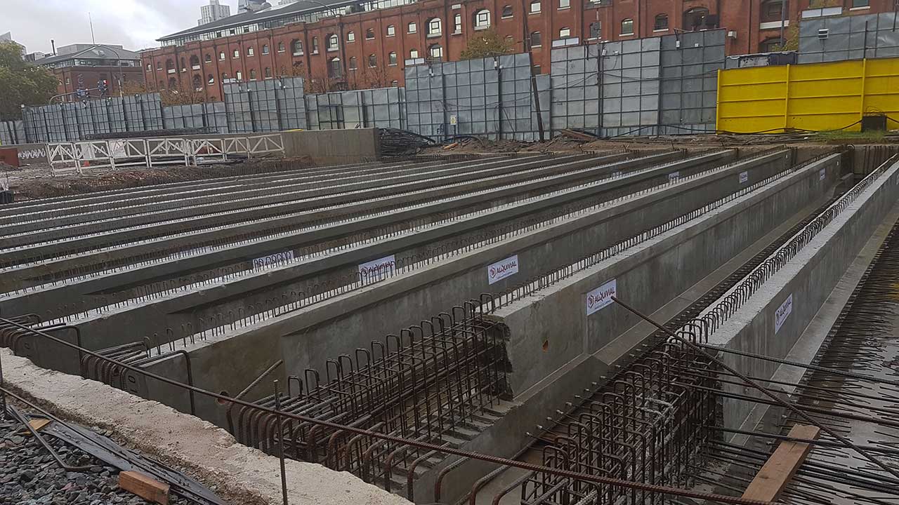 Puente Paseo del Bajo - Pilares Ingeniería